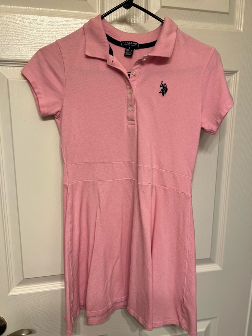 U.S. Polo Assn. Pink Polo Shirt with Navy Trim